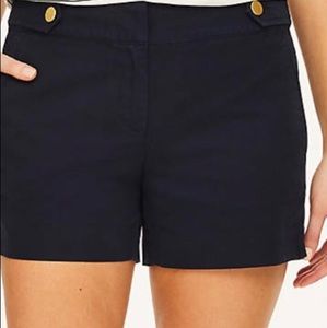 LOFT- Navy Twill Shorts size 16